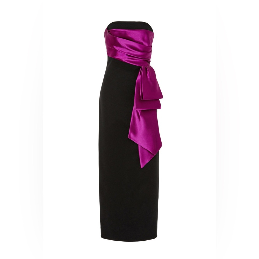 Shoshanna Strapless Black and Purple Dress - Picture 4 of 4